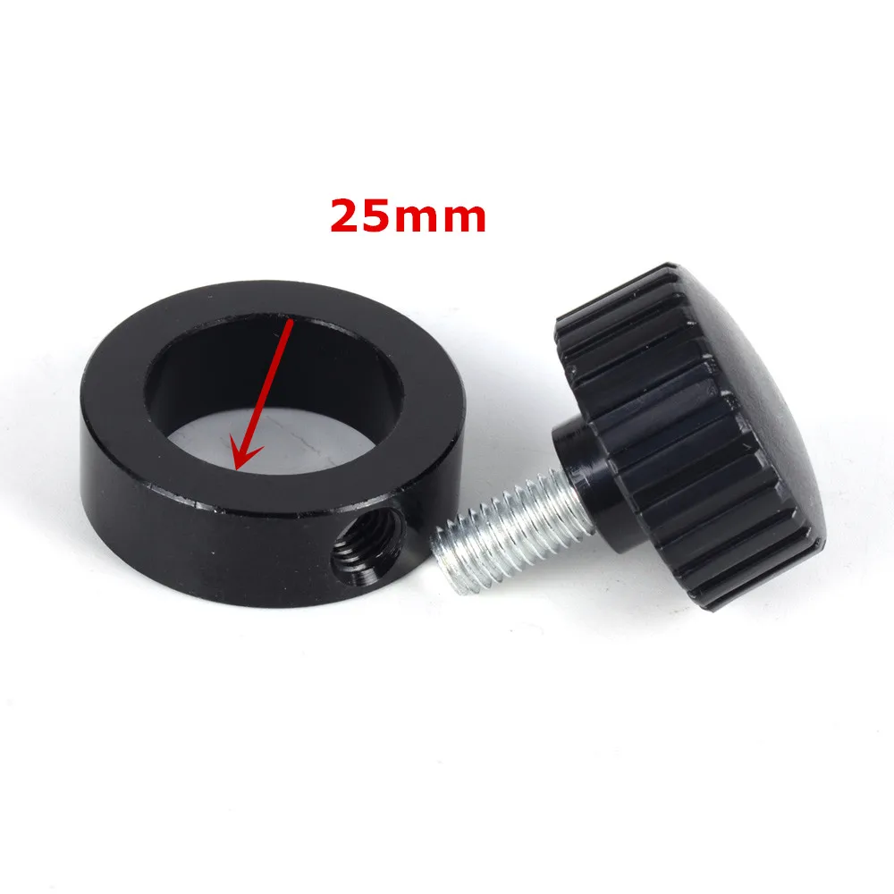 25mm Fix Ring for Extended Bar Bracket Support Holder Black Bar for Stereo Microscope Industrial Camera Table Stand Holding Ring