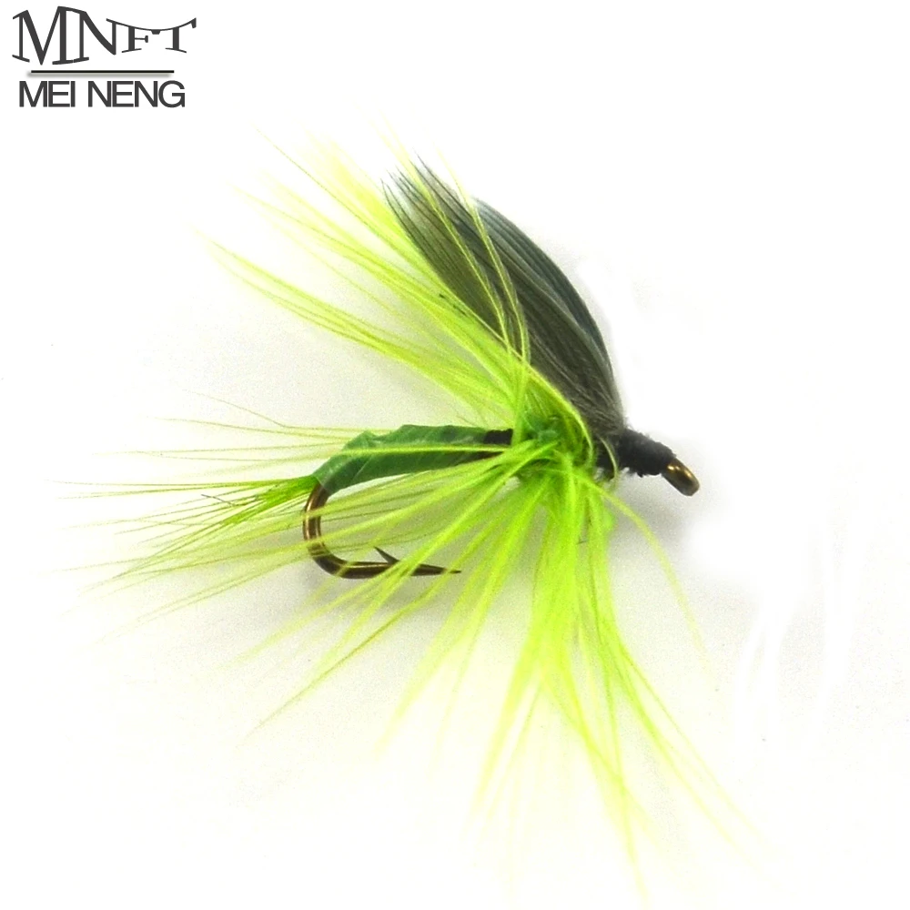 MNFT 10PCS [16#] Green Quill Dry Fly May fly Nymph for Fly Fishing Trout Bream Pan Fish