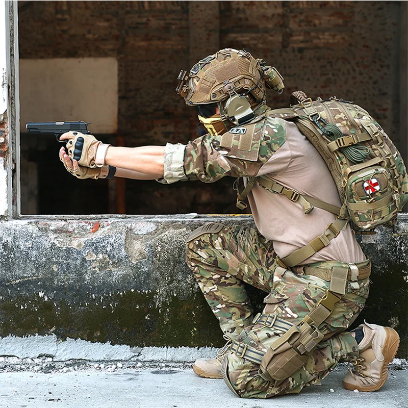 G2G3 ginocchiera tattica gomitiera per uniforme militare softair si adatta all'uniforme da combattimento tattica militare dell'esercito attrezzatura softair