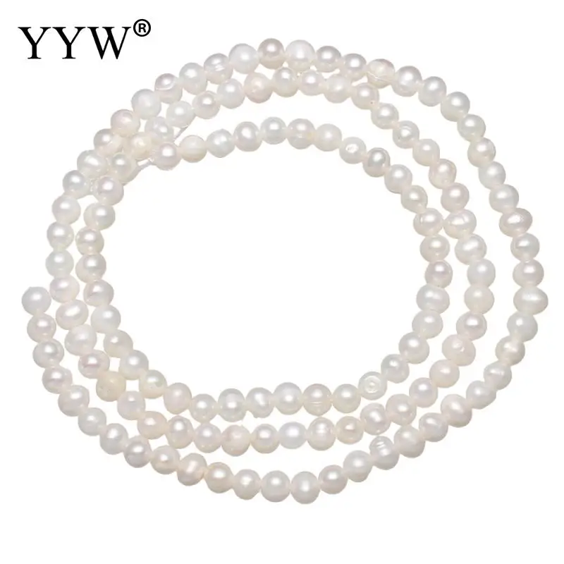 

YYW High Quality Cultured Baroque Freshwater Pearl Beads White Grade AA 2-3mm Approx 0.8mm Sold Per 15 Inch Strand