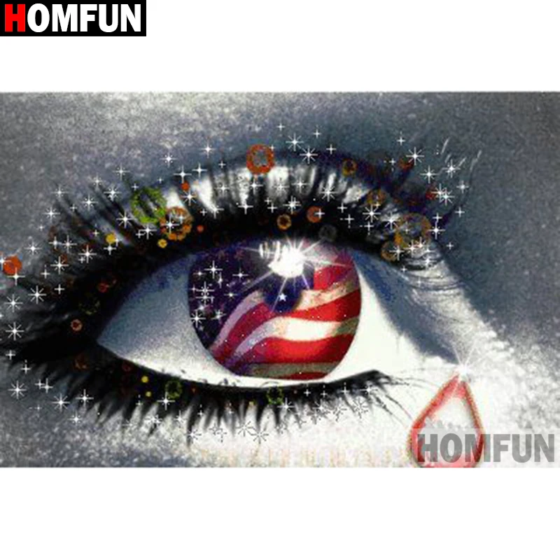 HOMFUN Full Square/Round Drill 5D DIY Diamond Painting 