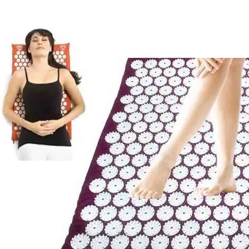 

sleeping mat massage back mat foot Pain Relief Shakti Pilates Spike Yoga Bed Nails Mat for Acupressure Massage & Relaxation