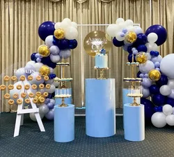 Estante de soporte de metal para pastel de bodas, florero de pedestal de exhibición de flores, artesanías, accesorios de cumpleaños y baby shower