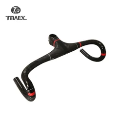 TMAEX-PRO-Integrated Road Bicycle Handlebar with Stem, Super Light, Full Carbon, Cycling Bike Parts, 275G