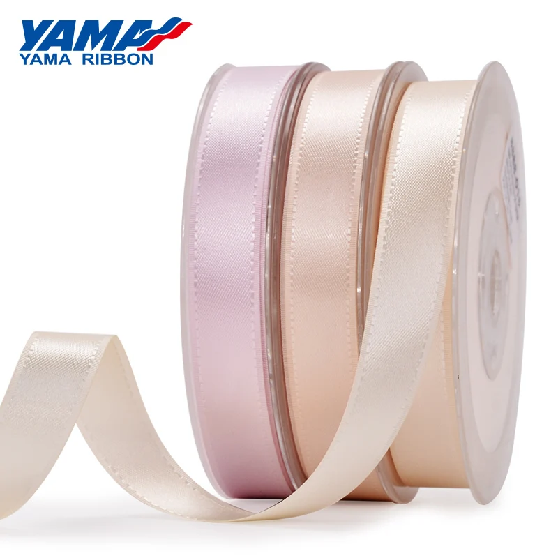 YAMA-Taffeta Edge Ribbon, Fancy Ribbons, DIY Gifts Crafts, Webbing, Handmade, 9, 16, 22, 38mm, 1/4, 3/8, 5/8, 7/8, 1.5 inch, 100