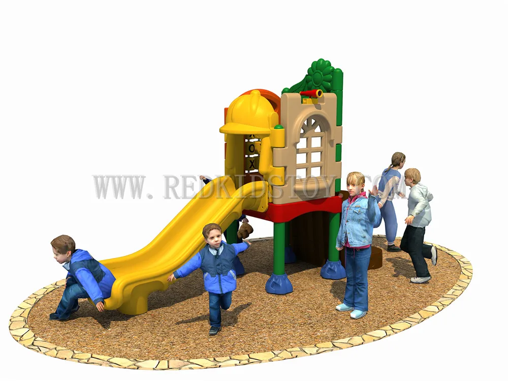 

Exported to Mexico Children Plastic Playground CE Certified Plaza De Juegos HZ-ML001