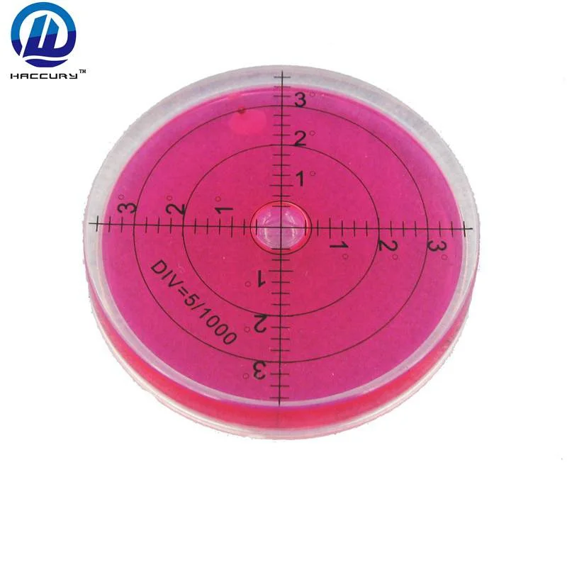 HACCURY 66*10mmHigh accuracy inclinometer Round spirit level Plastic Circular Horizontal instrument Construction Machinery level