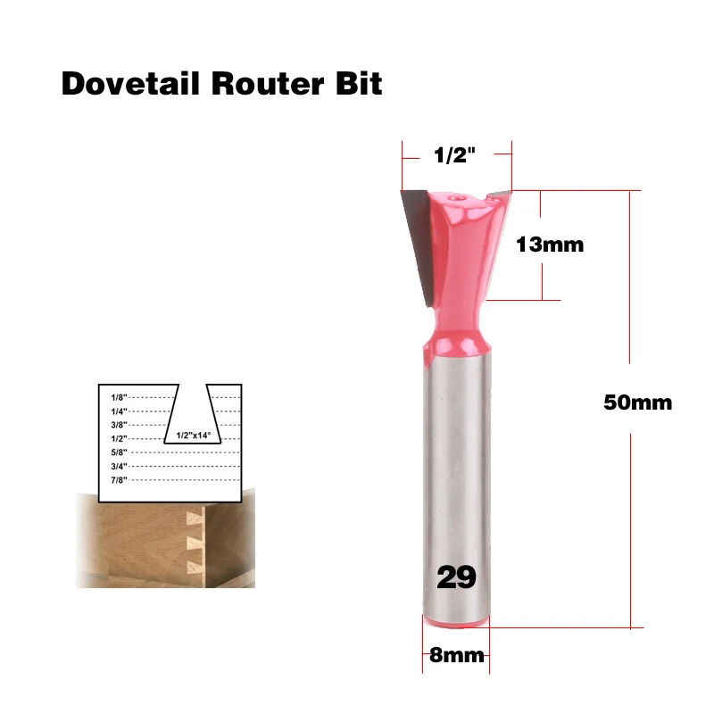 1pc 8mm Shank wood router bit Straight end mill trimmer cleaning flush trim corner round cove box bits tools Milling Cutter