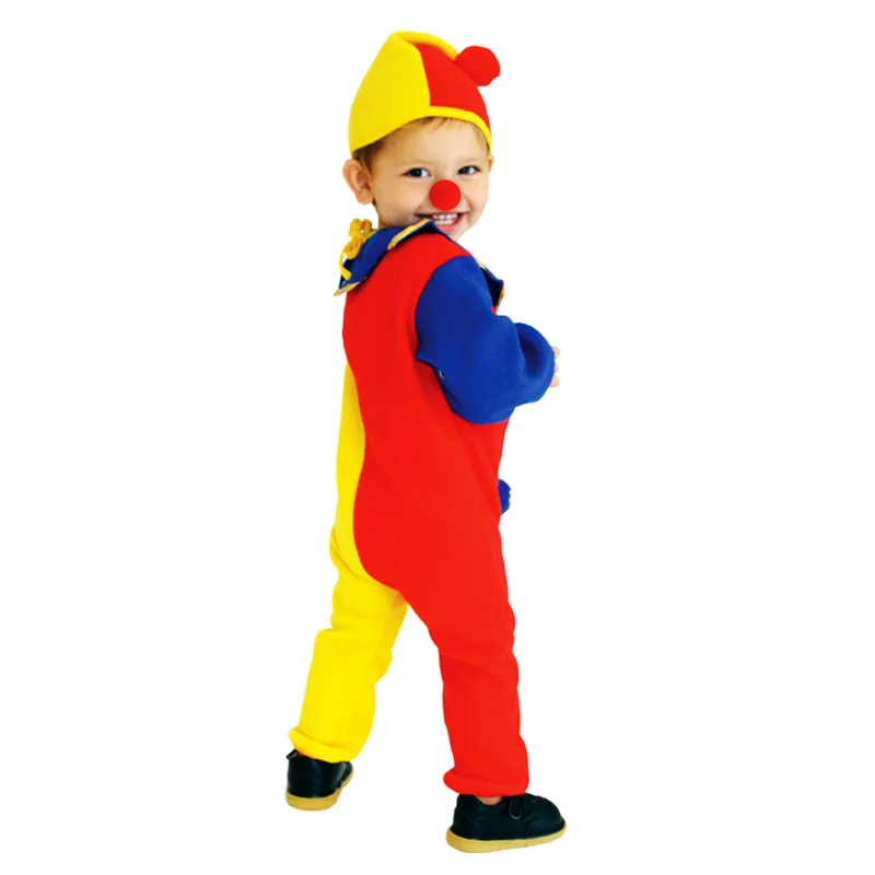 かわいいピエロの衣装子供男の子女の子ハロウィンクリスマスカーニバルファンシードレス子供のための仮装コスプレ服 S-0001