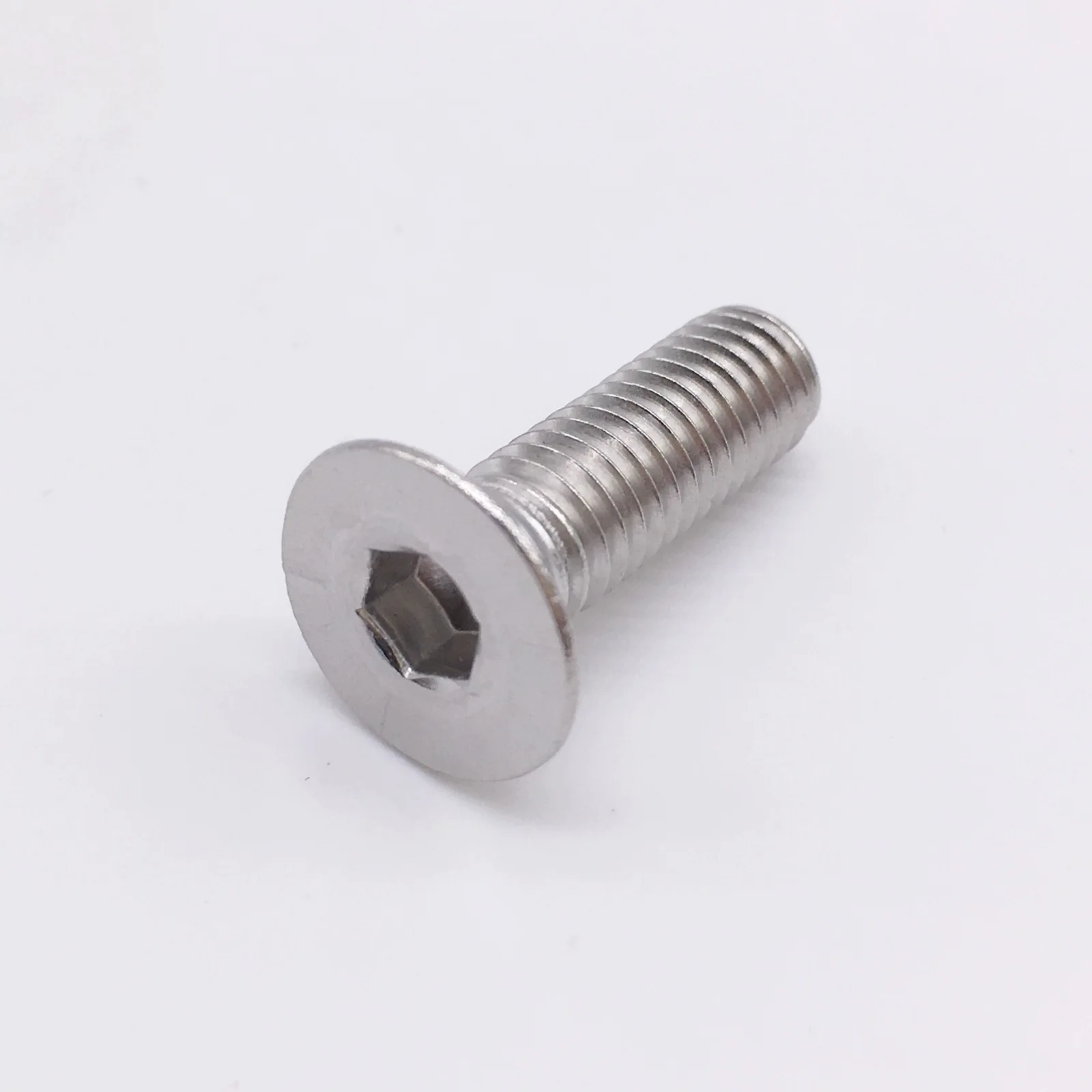 

Wkooa M8 Cap Screws Socket Flat Countersunk Head Hex Bolt Stainless Steel 304 Silver