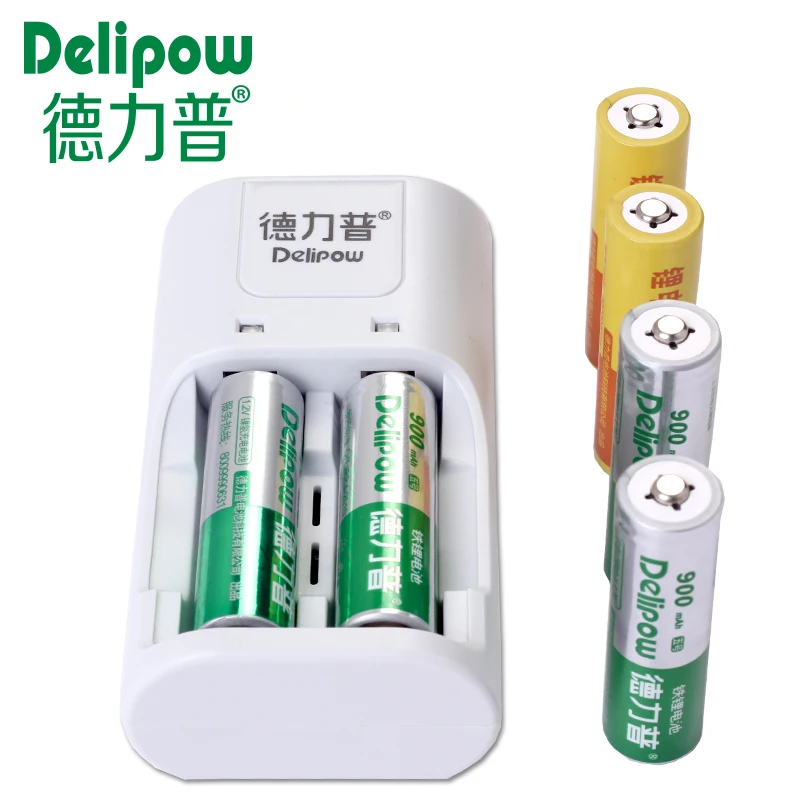 Delipow lithium iron phosphate battery 3.2V 5 rechargeable lithium battery charger kit camera battery package mail Rechargeable