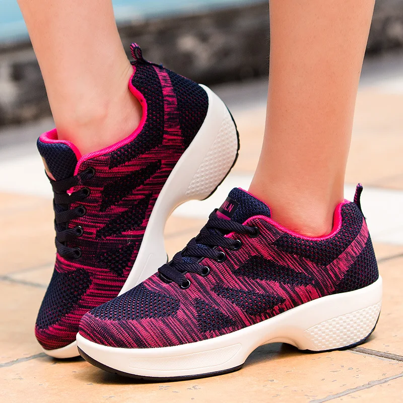 

Sneaker Dancing Modern Dance Shoes For Women Fitness Non Slip Shoes Square Foot Square Dance Breathable Walking Shoes Sports