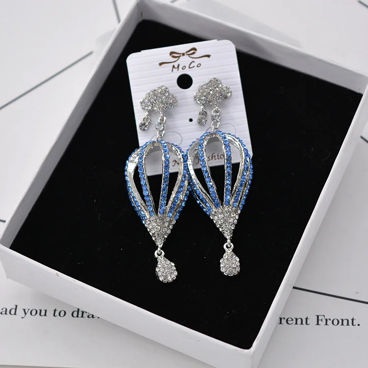 

Fashion Cloud Hot Air Balloon Long Earrings for women