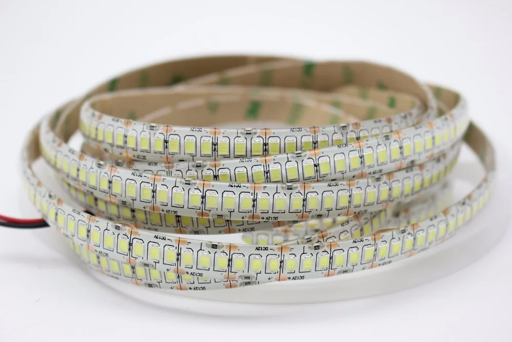 5m/lot IP65 Waterproof 240led/m 2835 SMD 1200 LED Strip tape DC12V 10mm Width  Flexible Light 5m/lot White Warm White