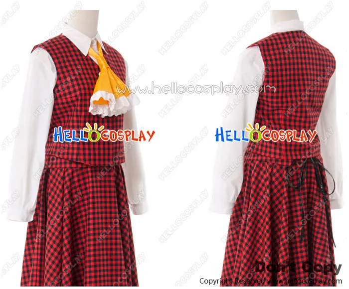 Touhou Project Cosplay Yuka Kazami Costume Lattice Dress H008