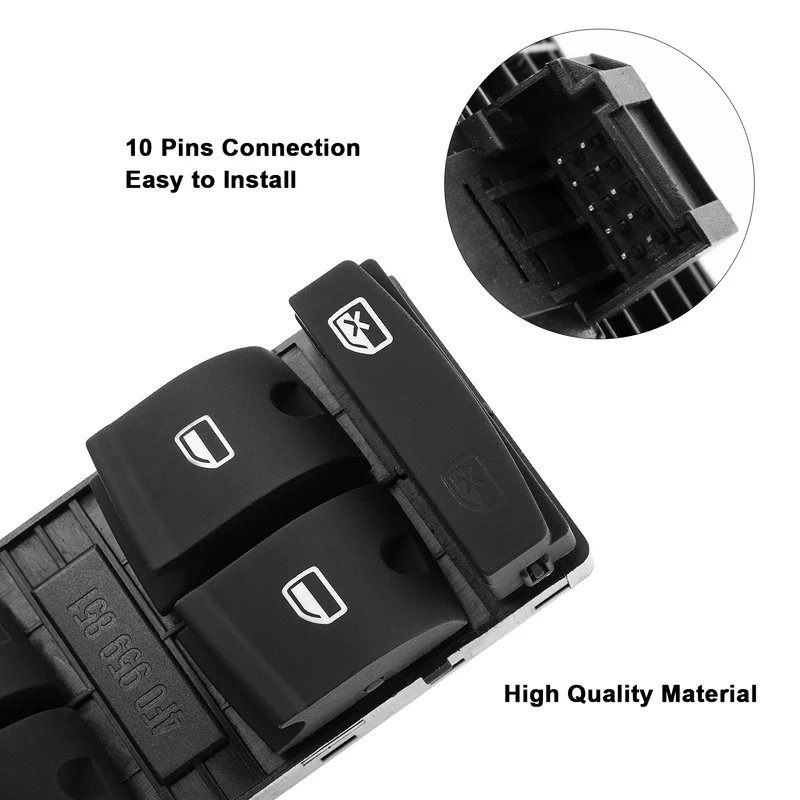 New 4F0959851A 4F0959851 Master Power Window Switch for Audi A3 8P1 8PA 2003-2014 fit for Audi Q7 4L 2006 2007 2014 SUV