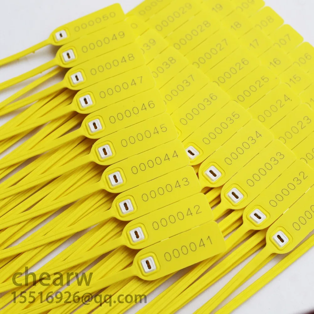 395 pcs 100 millimetri di alta sigillo di sicurezza regolare di plastica sigillo di sicurezza con inserto in metallo guard anti-falso contenitore QR