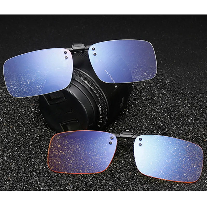 

1pcs Unisex New Anti Blue Ray Clip-on Clip Lens Light Eyeglasses Computer Phone Game TV Working EyeWear Glasses LTT9294