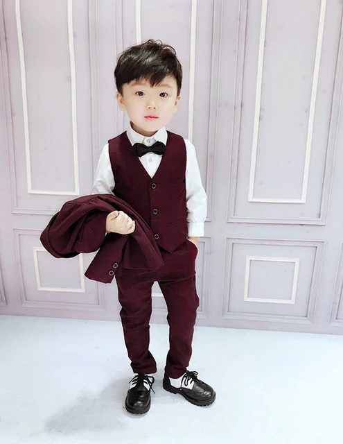 Trajes color vino para niños cheap