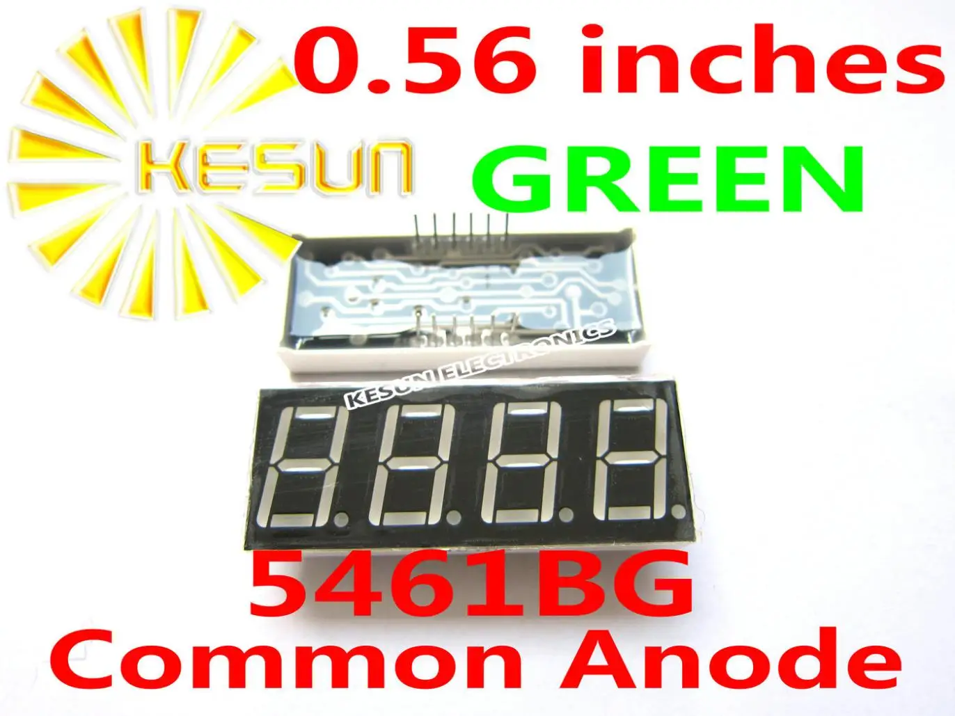 

10PCSx 0.56 inches Green Red Blue Jade Green White 4 Digital Tube 5461BG 5461AG 5461BS 5461AS 5461BGG LED Display Module