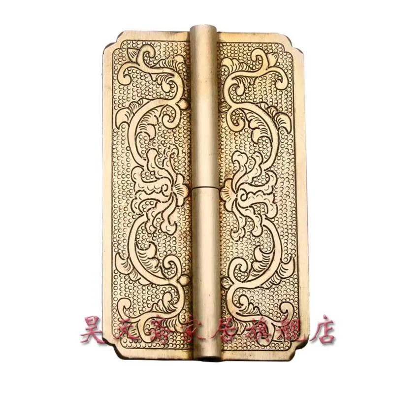 

[Haotian vegetarian] copper hinge hinge antique Ming and Qing Chinese decoration doors copper live HTF-048