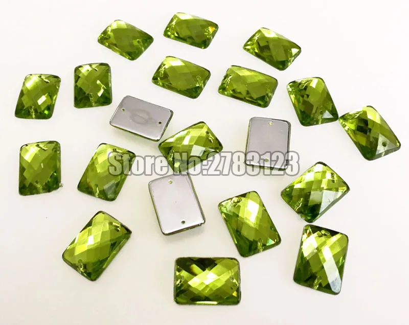 7X12mm 8x14mm 10x14mm 13x18mm Rectangle shape High quality Acryl sew on rhinestones with two holes,diy/clothing accessories