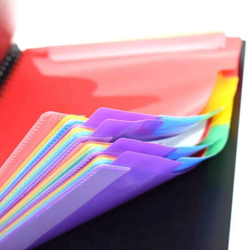 A4 New Data Book Loose-leaf Transparent Insert Bag Music Folder Piano Student Art File Folders Storage Book