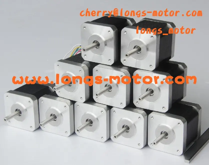 10pcs Nema 17 stepper motor 2.5A 68 oz.in, 4 leads CNC for 3D printer -- longs motor