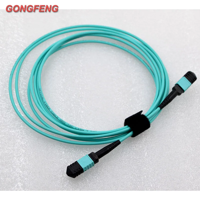 NEW 3m 12 Core Single Multimode Optical Fiber Jump MPO-MPO OM3/OM4 Fiber Optical Female Connector Customized Special Wholesale