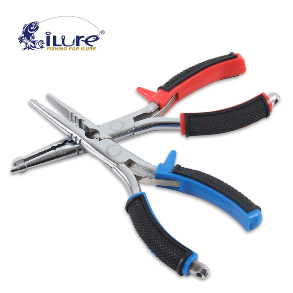 iLure Multifunction Stainless Steel Fishing Pliers Scissors Hooks Tools Remover Line Cutter Lead Fishing Tool