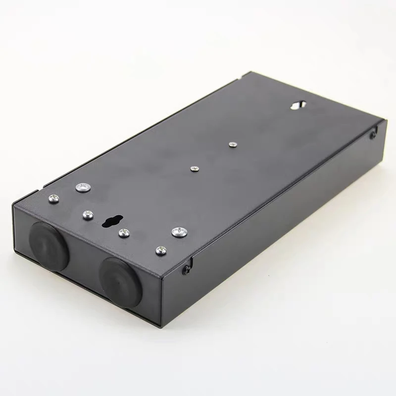 Caixa do painel de remendo da fibra ótica, caixa terminal em branco do SC de FTTH, 8 núcleos, SPCC, 8 portos, LC, DX, FTTX, ELINK preto, grosso, 1.0mm, 2 PCes