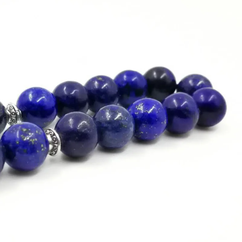 Saudi Arabia Rosary and United Arab Emirates Tesbih Natural Lapis Lazuli Tasbih gfit For Ramadan 33 66 99 beads luxurious Rosary