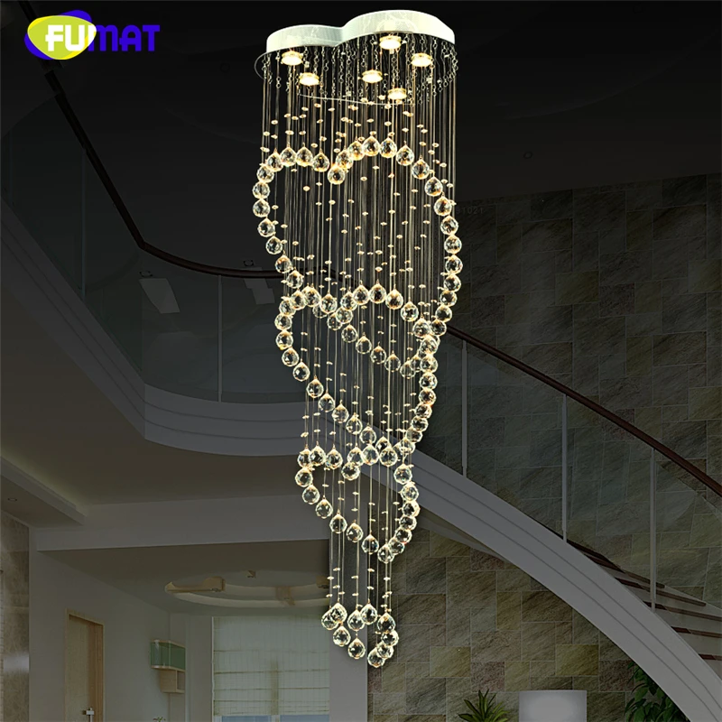 

FUMAT Modern Minimalist Living room Bedroom Ceiling Crystal Light Led Chandeliers Hanging wire Crystal lamp Lustre Chandelier