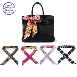 Cheapest women ladies headband silk scarf  Fashion Scarf Hair Bags Handle Decoration Tie Multifunction Hand Ribbon Scarf