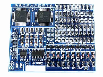 HKT002 Advanced Full-patch Welding Exercise Board componenti elettronici Kit di produzione fai da te SMT