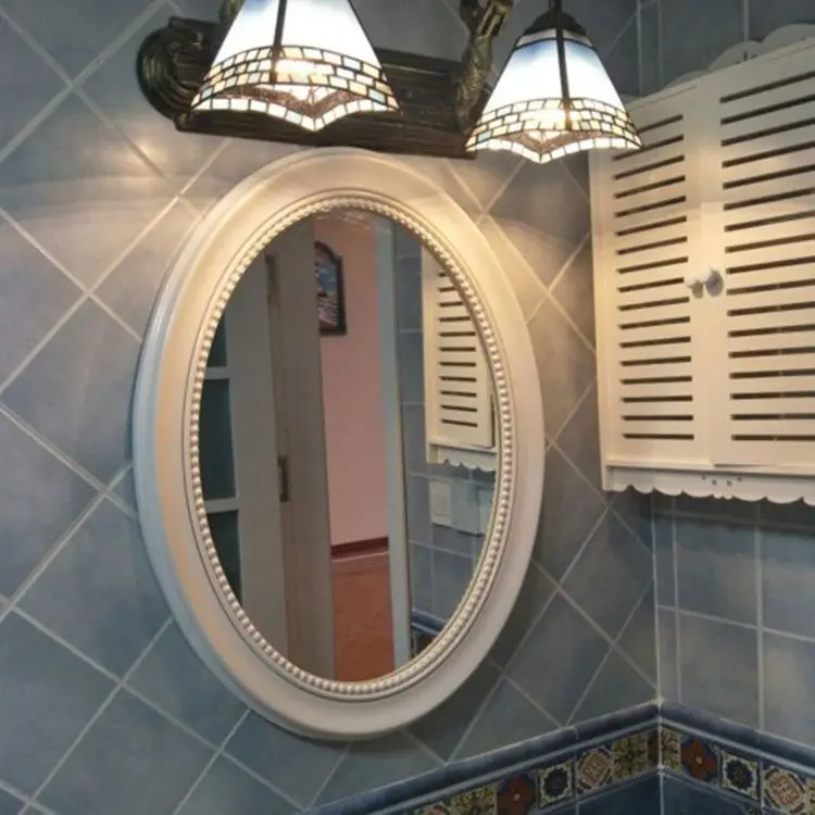 73cmx58cm Nordic European Bathroom Mirror American Bathroom Toilet oval Mediterranean Decorative Wall Mirror