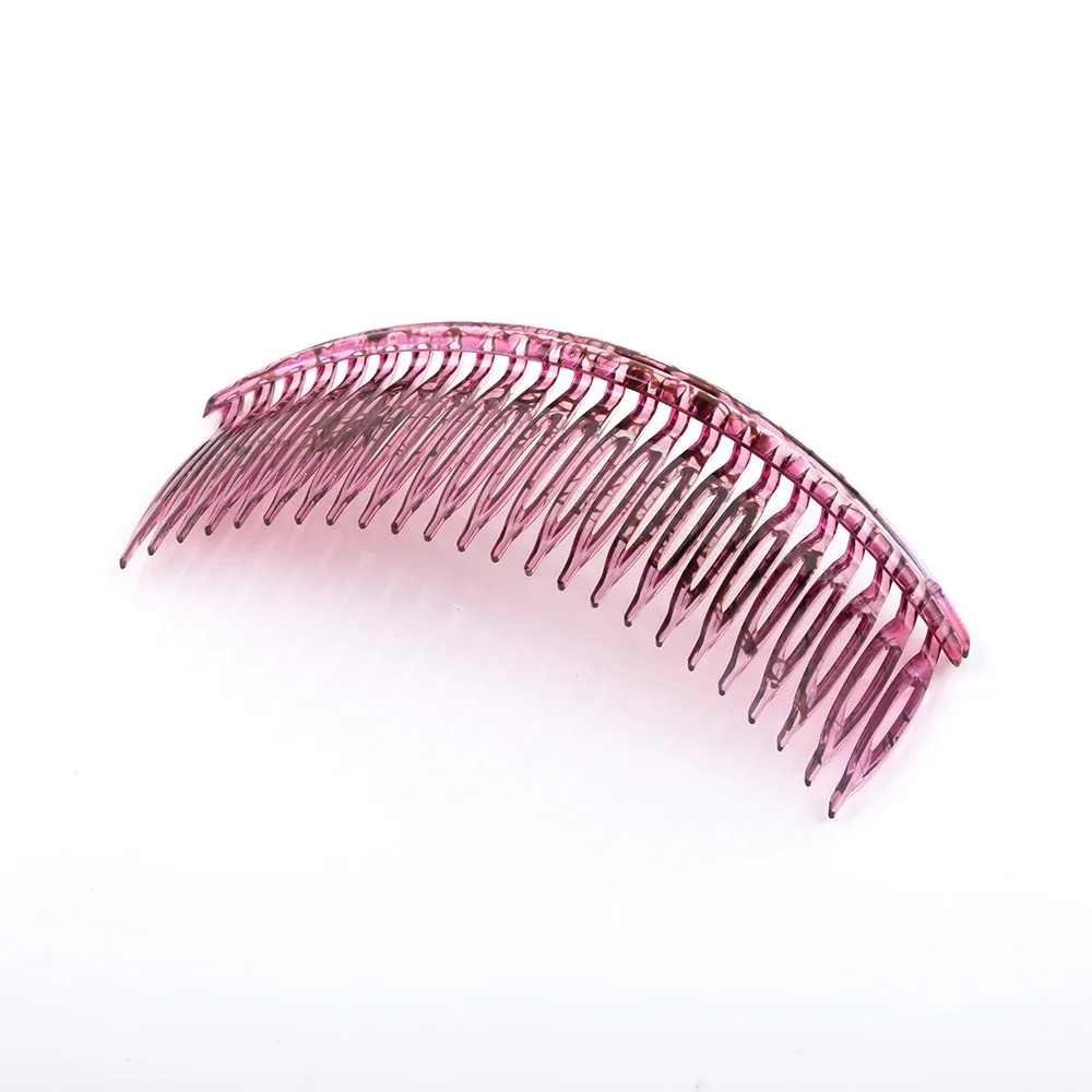 Pente de cabelo feminino de alta qualidade, pente de cabelo de plástico com 24 dentes fashion e personalidade, acessório prático para mulheres, 5.5