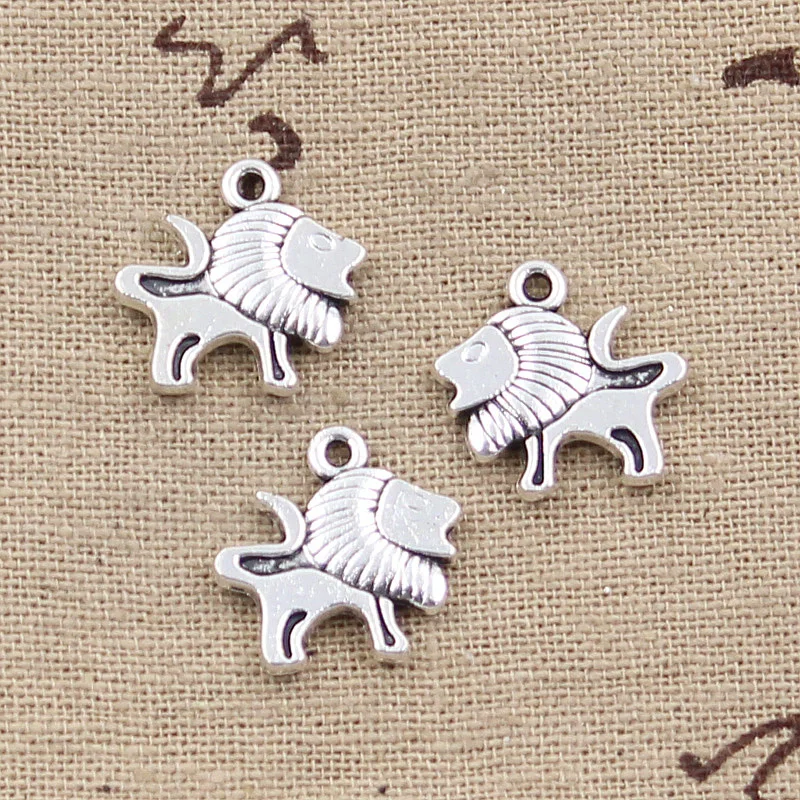 

12pcs Charms Lion 16x15mm Antique Making Pendant fit,Vintage Tibetan Silver color,DIY Handmade Jewelry