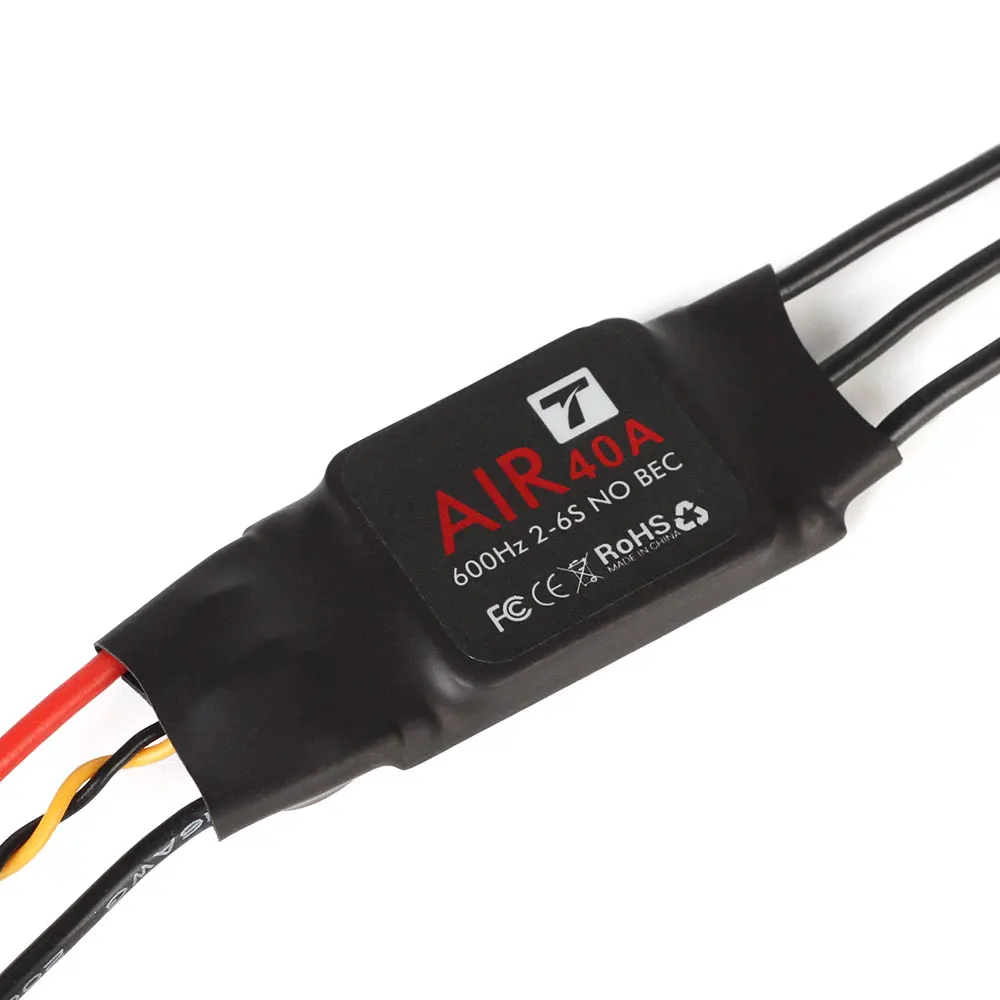 T-MOTOR ESC Air 40A (2-6S 600HZ NO BEC) Brushless Motor Electronic Speed Controller for Multicopter