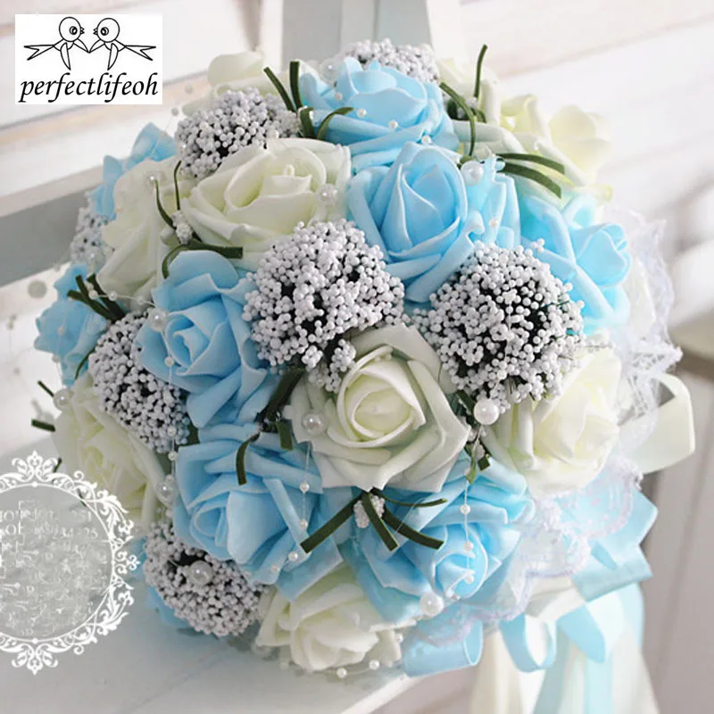 perfectlifeoh Bridal hands bouquet wedding Gossamer hand bouquet simulation flowers ball photography wedding flowers