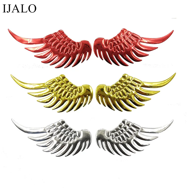 Big Angel Bird Wings 3D car sticker PVC Chromed badge emblem Auto Styling Decal Sticker for Car logo