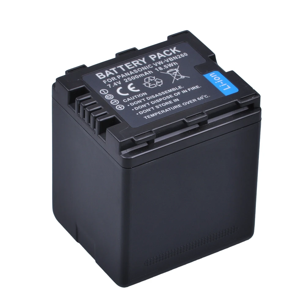 1pc VW-VBN260 VW VBN260 VBN260 Li-ion Battery for Panasonic HC-X800 HC-X900 HC-X900M HC-X910 HC-X920 HC-X920M HDC-HS900 HDCSD800