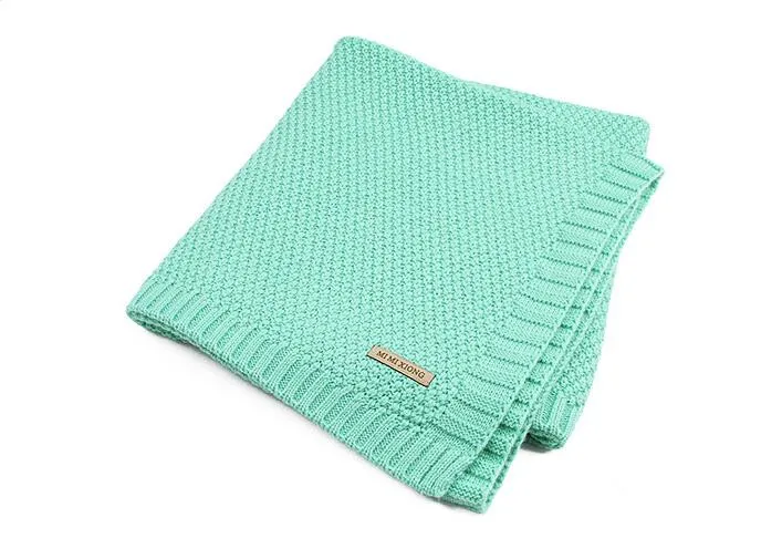 Baby Blanket Knitted Newborn Swaddle Wrap Blankets Super Soft Toddler Infant Bedding Quilt For Bed Sofa Basket Stroller Blankets