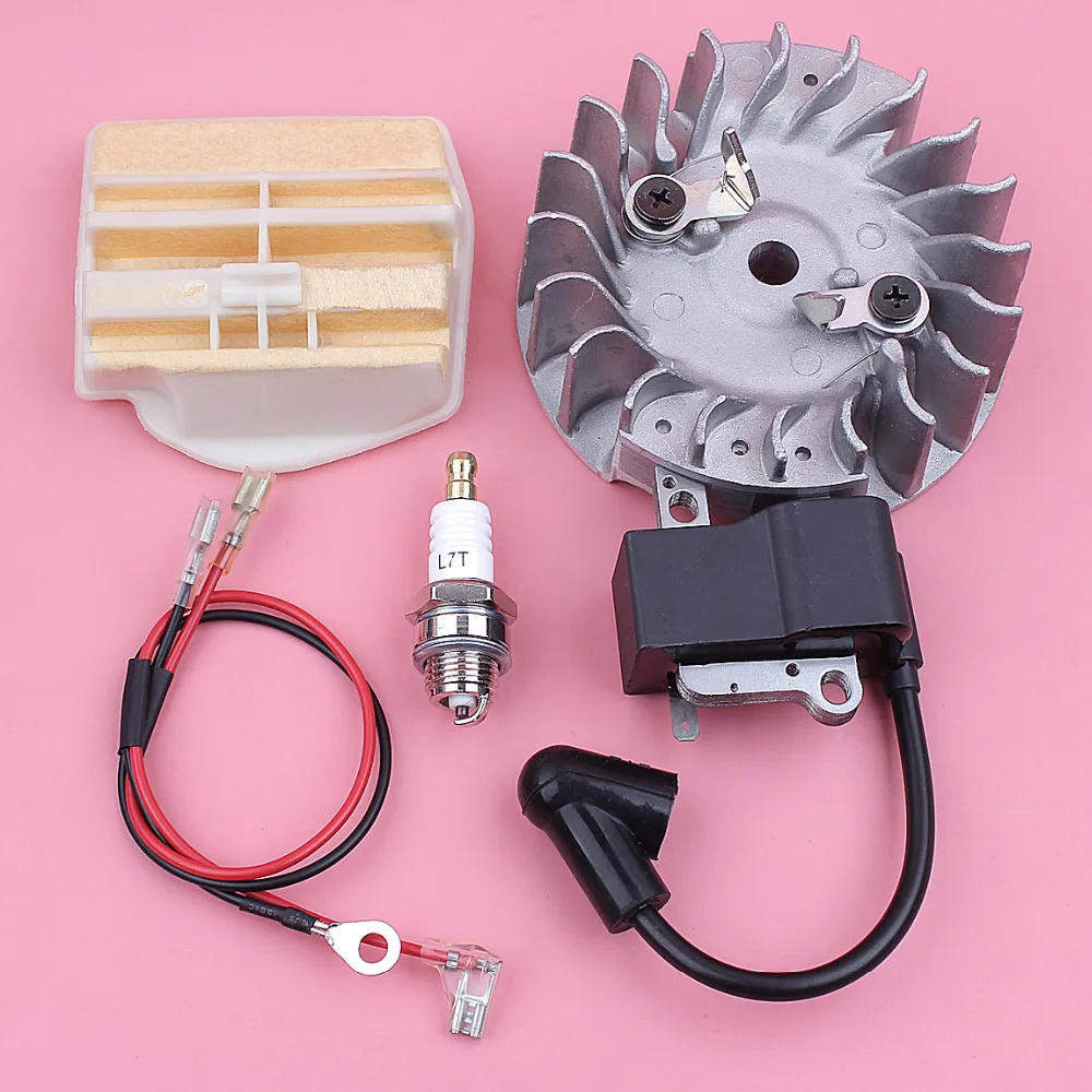 Ignition Coil Flywheel Air Filter Spark Plug For Husqvarna 445 445E 450 450E Chainsaw Spare Replacement Garden Tool Part