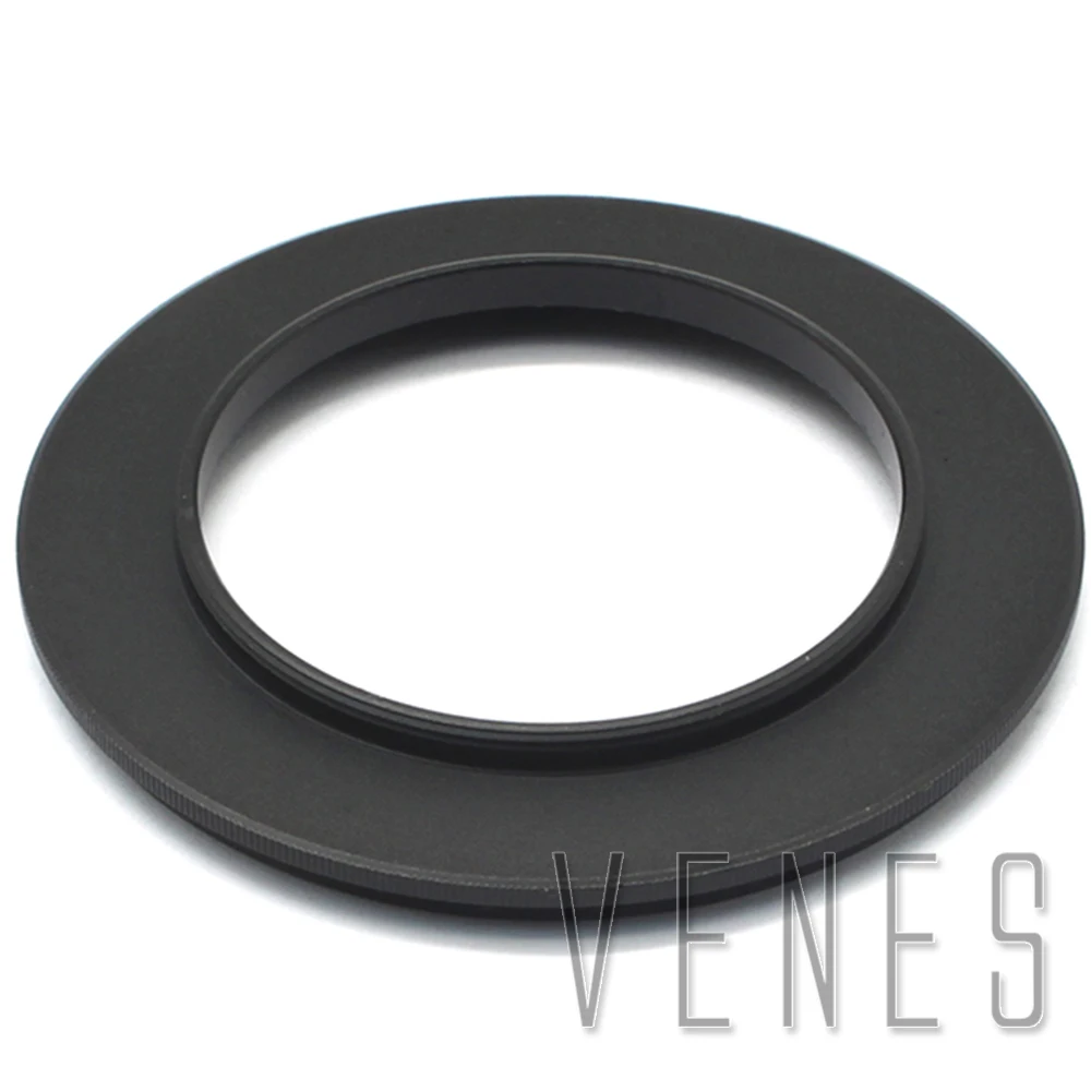 Venes 2PCS 49mm Male to 62mm Male Marco Reverse Coupling Ring Adapter Black