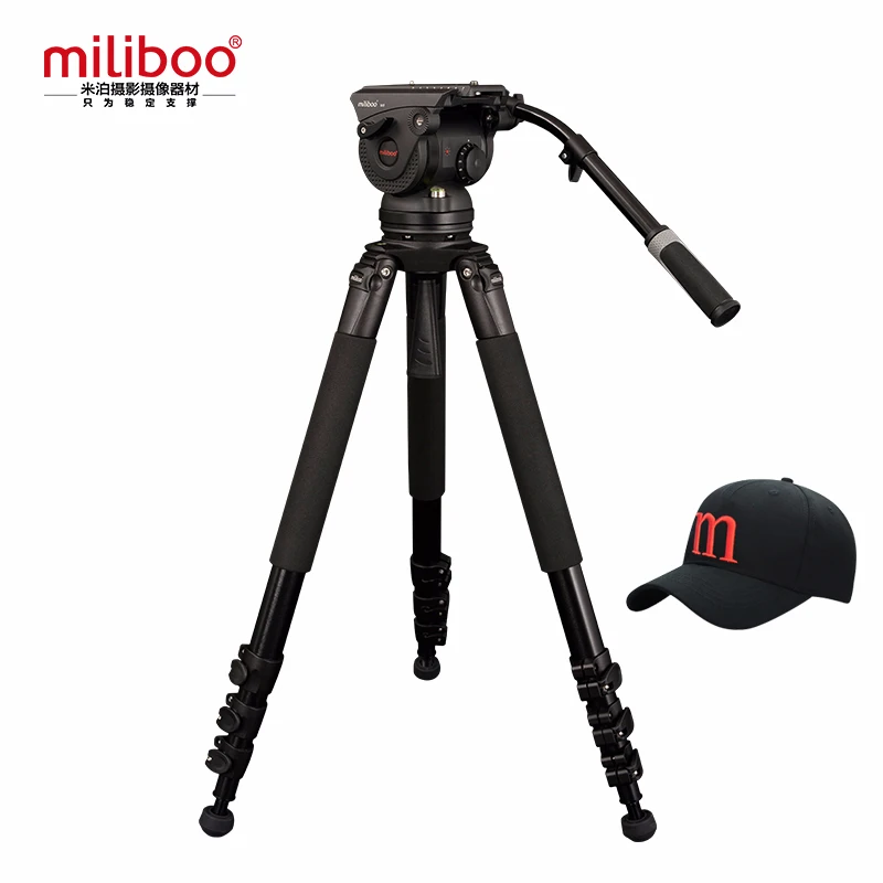 

miliboo M8L Professional Broadcast Movie Video Tripod with Fluid Head Load 18 kg for Camera/ DSLR Camcorder Stand