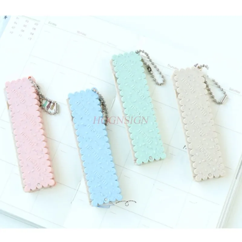 Opvouwbare kam met fijne tanden en spiegel Ijzeren tand Antistatische kam Mini draagbare spiegel met make-upkam Verkoop