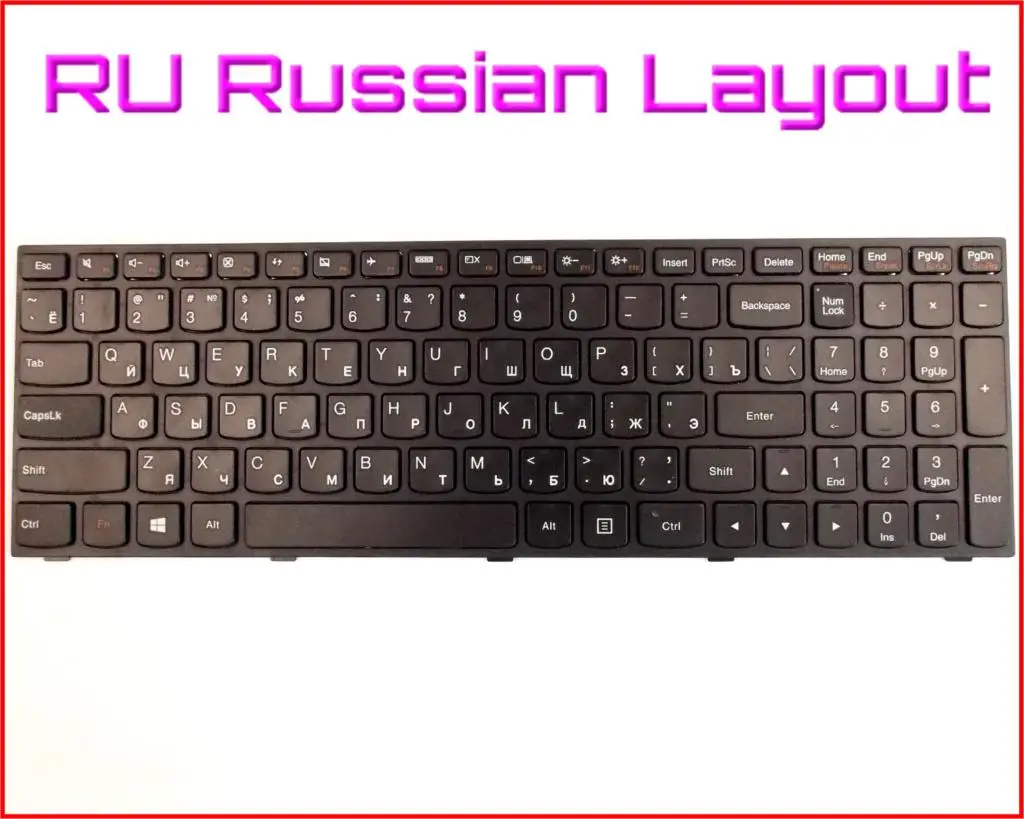 New Keyboard RU Russian Version for LENOVO Flex 2-15 Flex 2-15D 20405 20377 25214725 25214780 T6G1-US Laptop with Frame