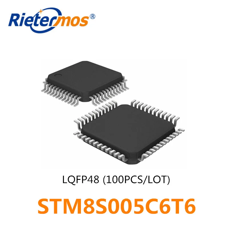 100PCS STM8S005C6T6 8S005C6  STM8S005C6 LQFP48 LQFP-48 NEW AND ORIGINAL