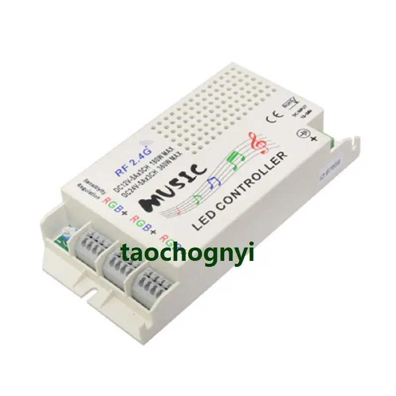 Sans fil RF 2.4G DC 12V-24V Musique Télécommande Pour la lumière de Bande Menée Par RVB